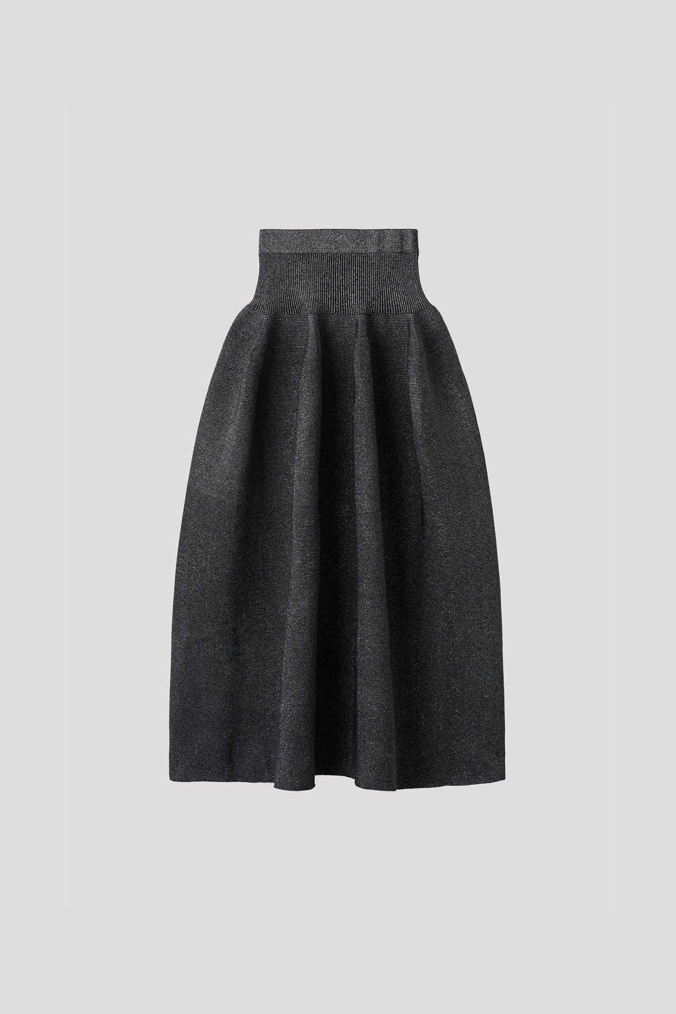 POTTERY GLITTER SKIRT - BLACK-SILVER