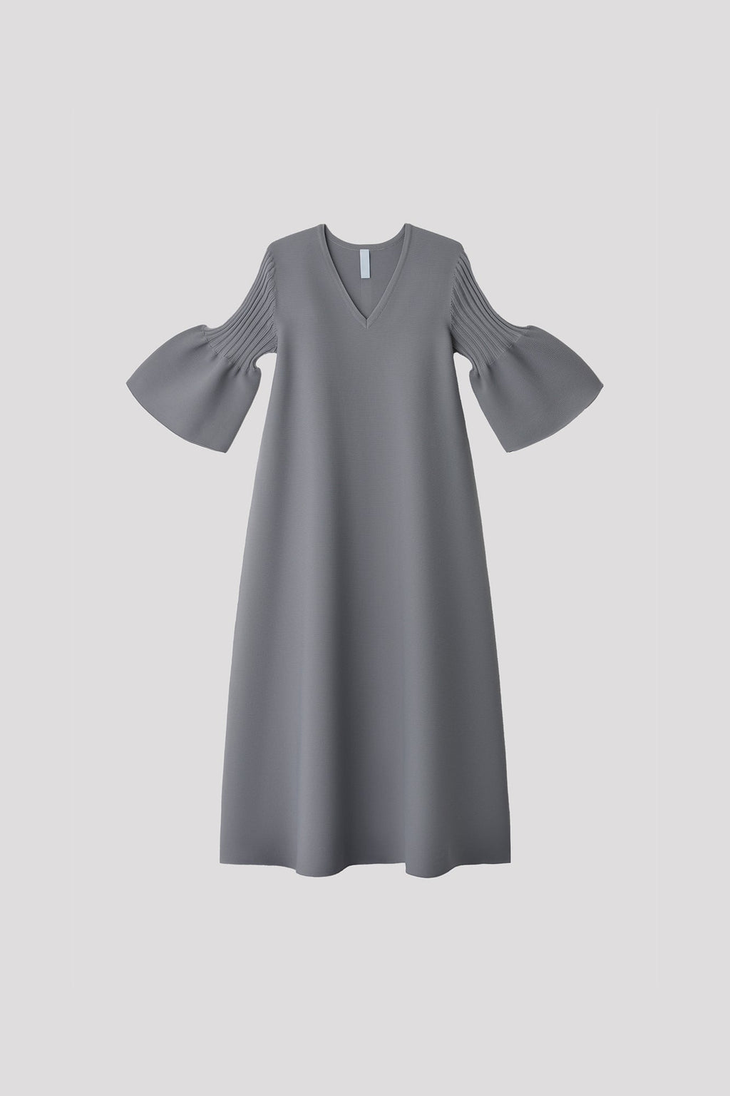 POTTERY SHORT BELL SLEEVE FLARE DRESS - STEEL GRAY
