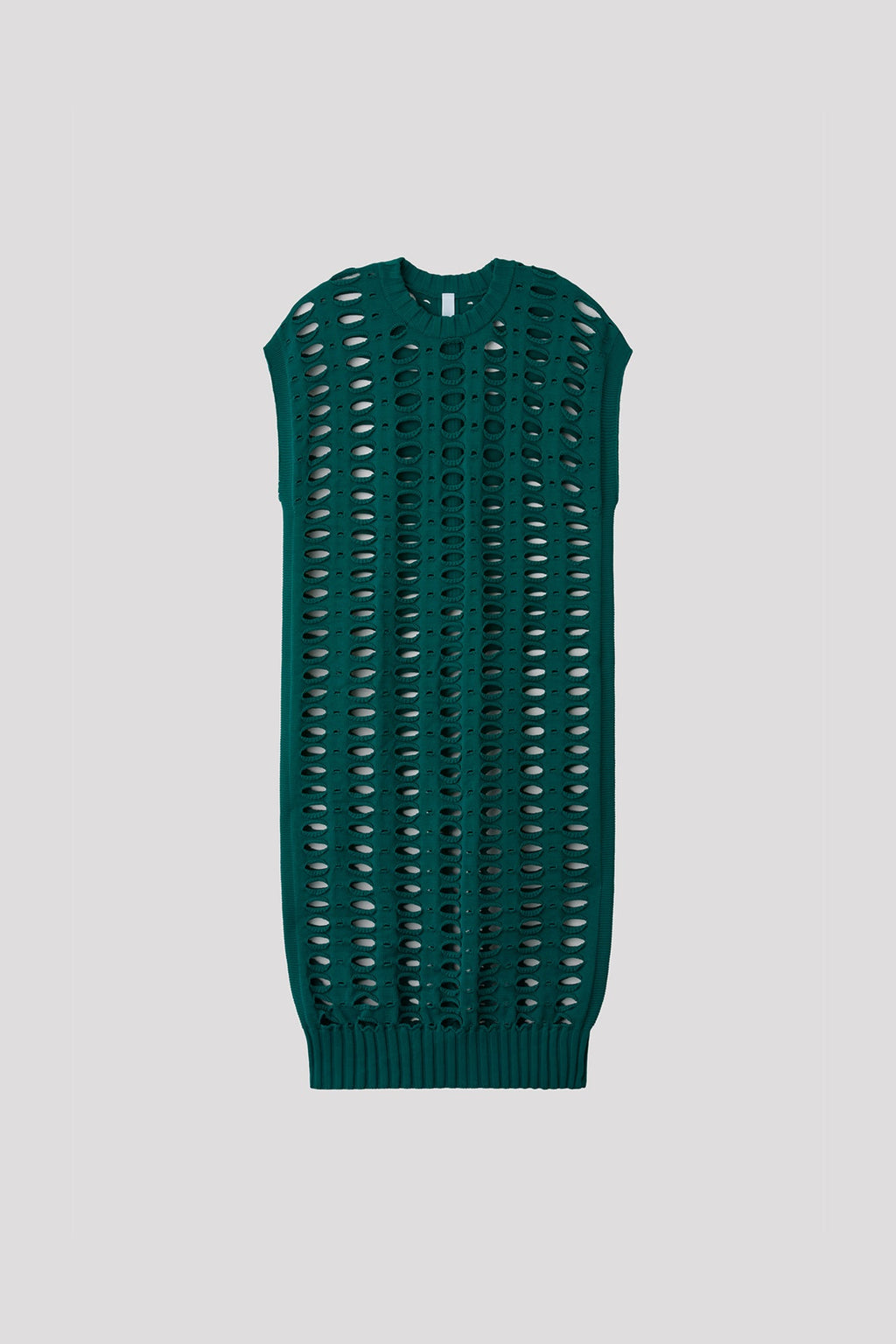 FAÇADE VENTS SLEEVELESS DRESS - DARK GREEN