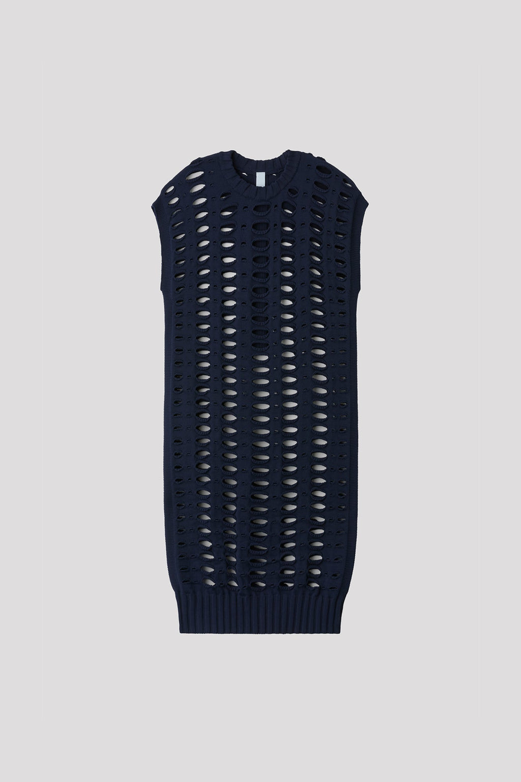 FAÇADE VENTS SLEEVELESS DRESS - NAVY