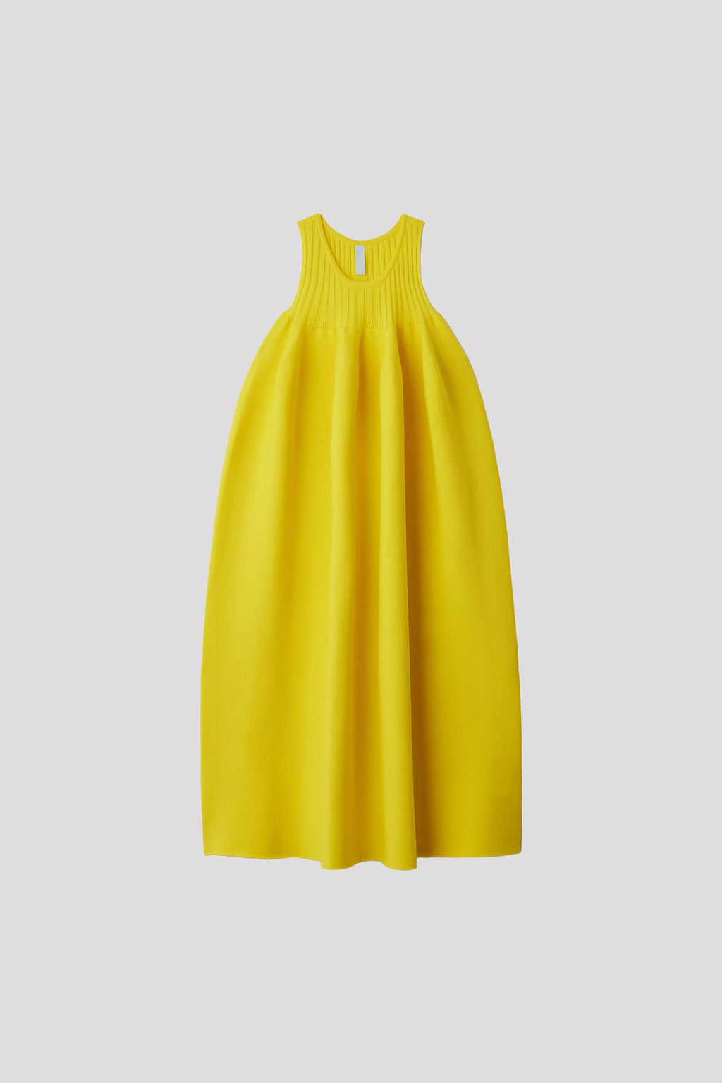 POTTERY SLEEVELESS BUST FLARE DRESS - BUTTER YELLOW