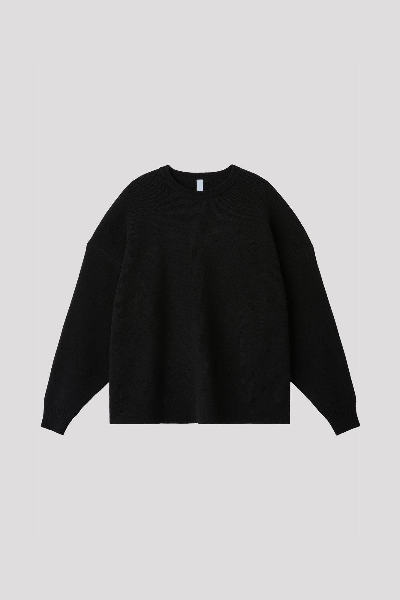 WOOL MILAN  PULLOVER - BLACK