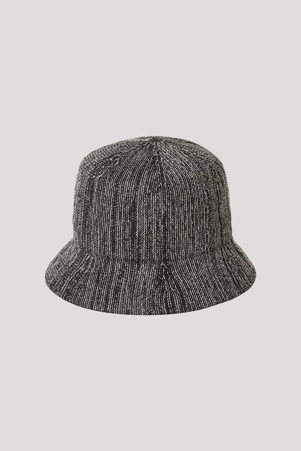 MESH KNIT METAL BUCKET HAT - SILVER