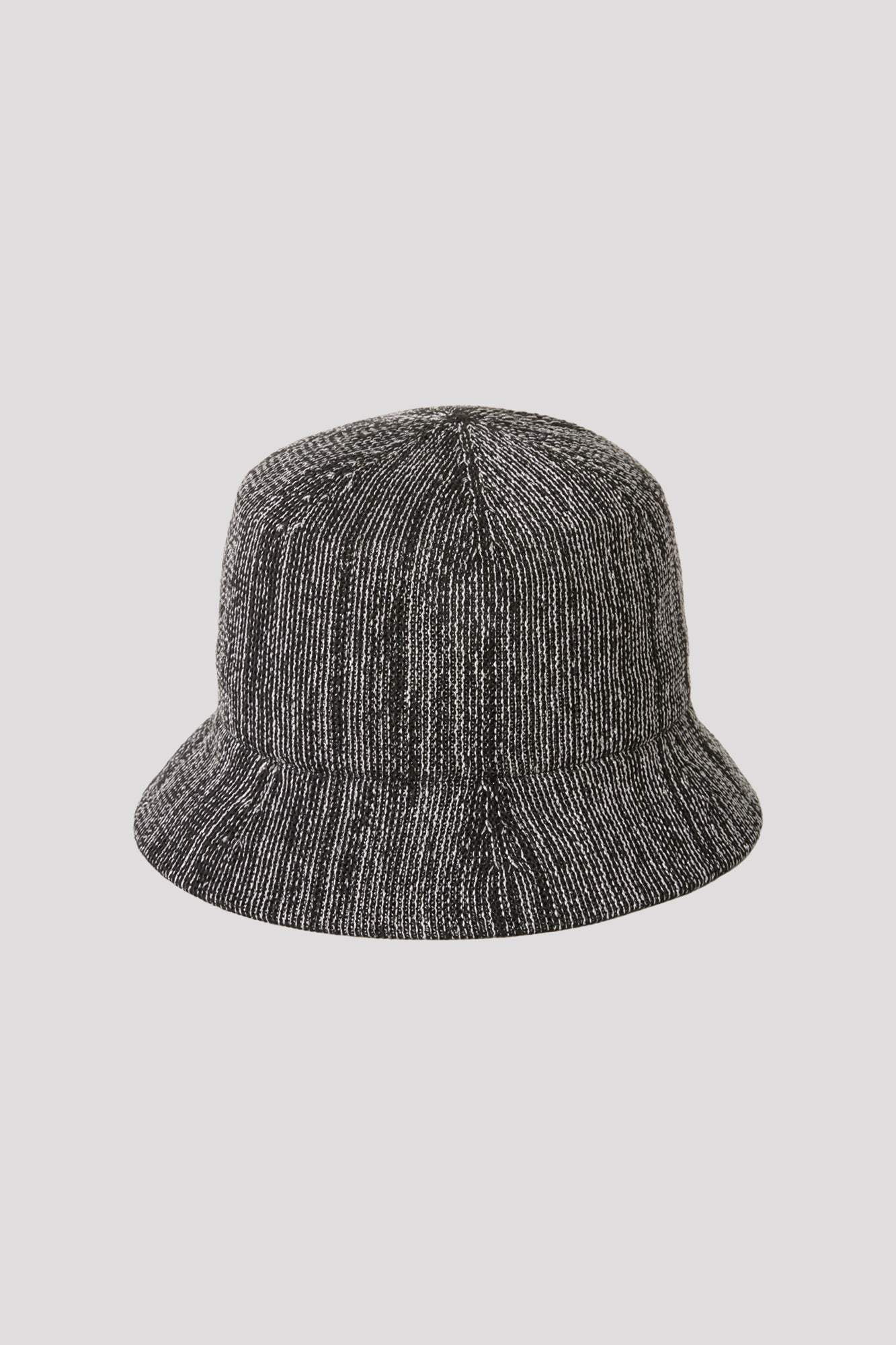 MESH KNIT METAL BUCKET HAT - SILVER