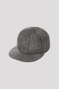 MESH KNIT METAL BASEBALL CAP - SILVER
