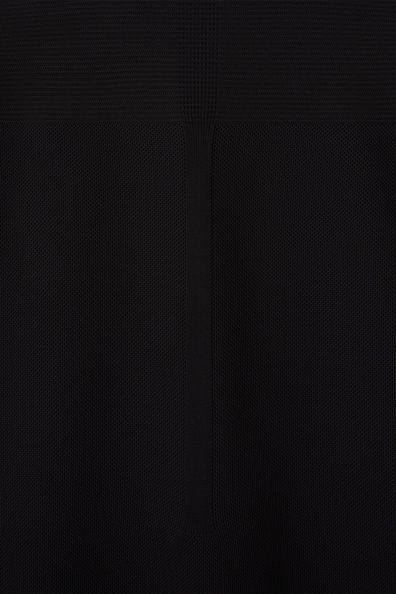 MESH STAND FALL COLLAR LONG COAT