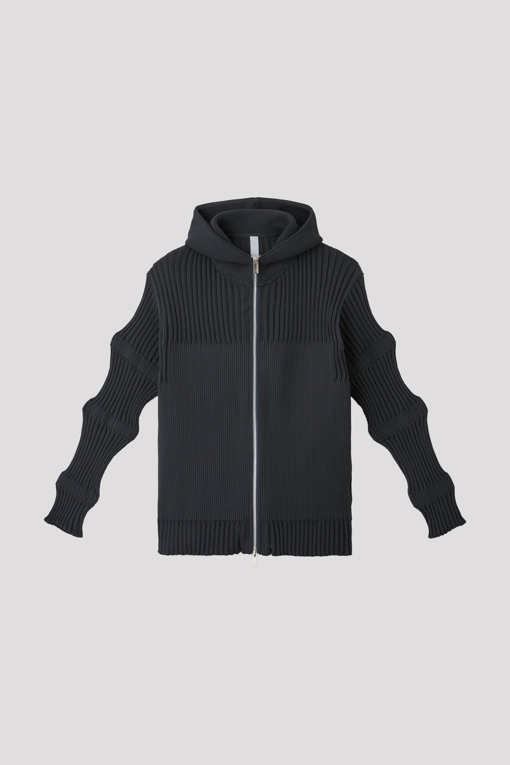 FLUTED HOODIE JACKET - SHADOW GRAY