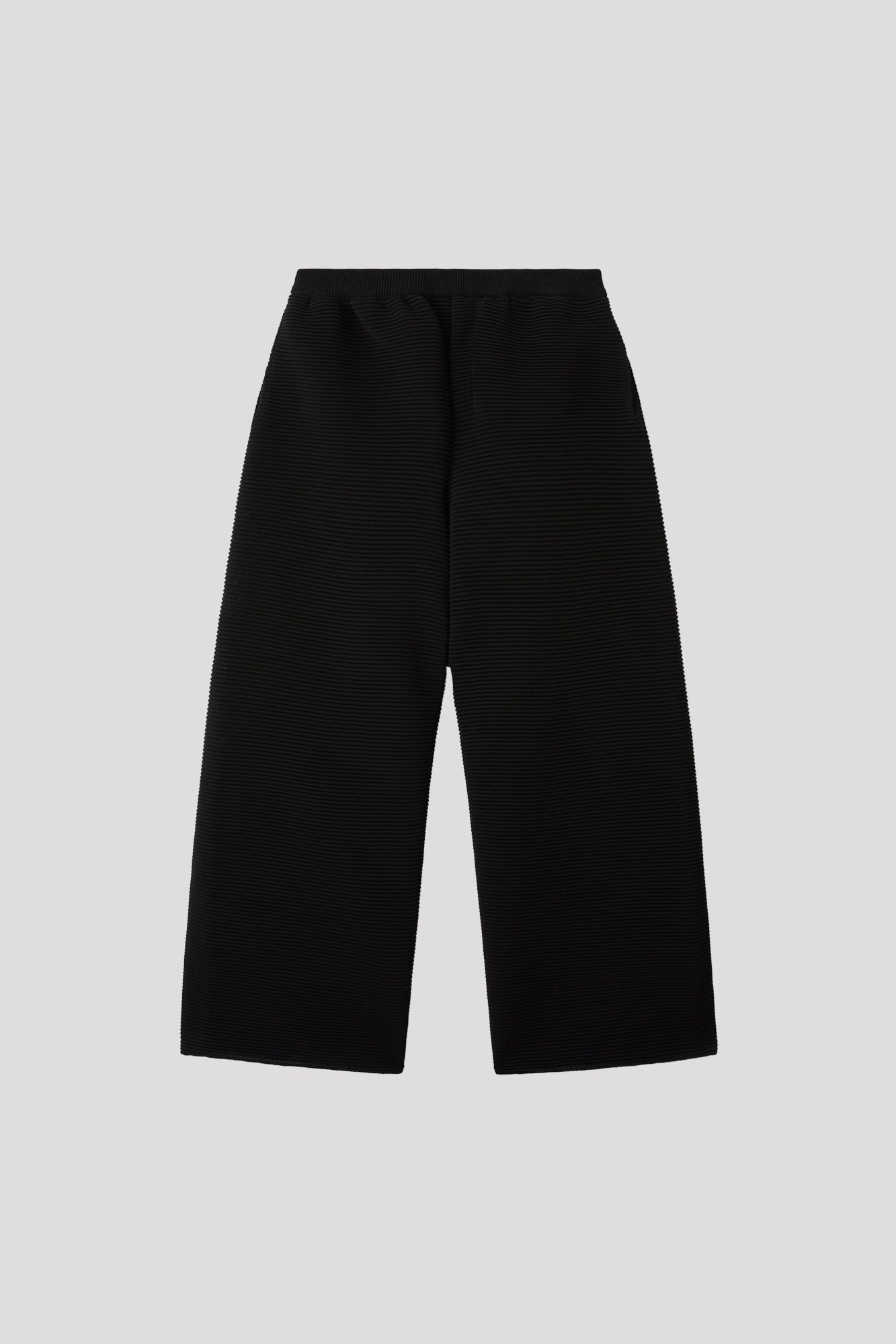 TC STRATUM WIDE STRAIGHT PANTS - BLACK