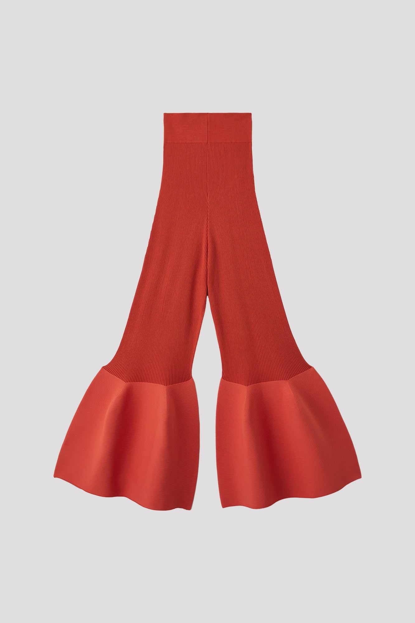 POTTERY BS HIGHWAIST BELL BOTTOM PANTS - BRICK RED