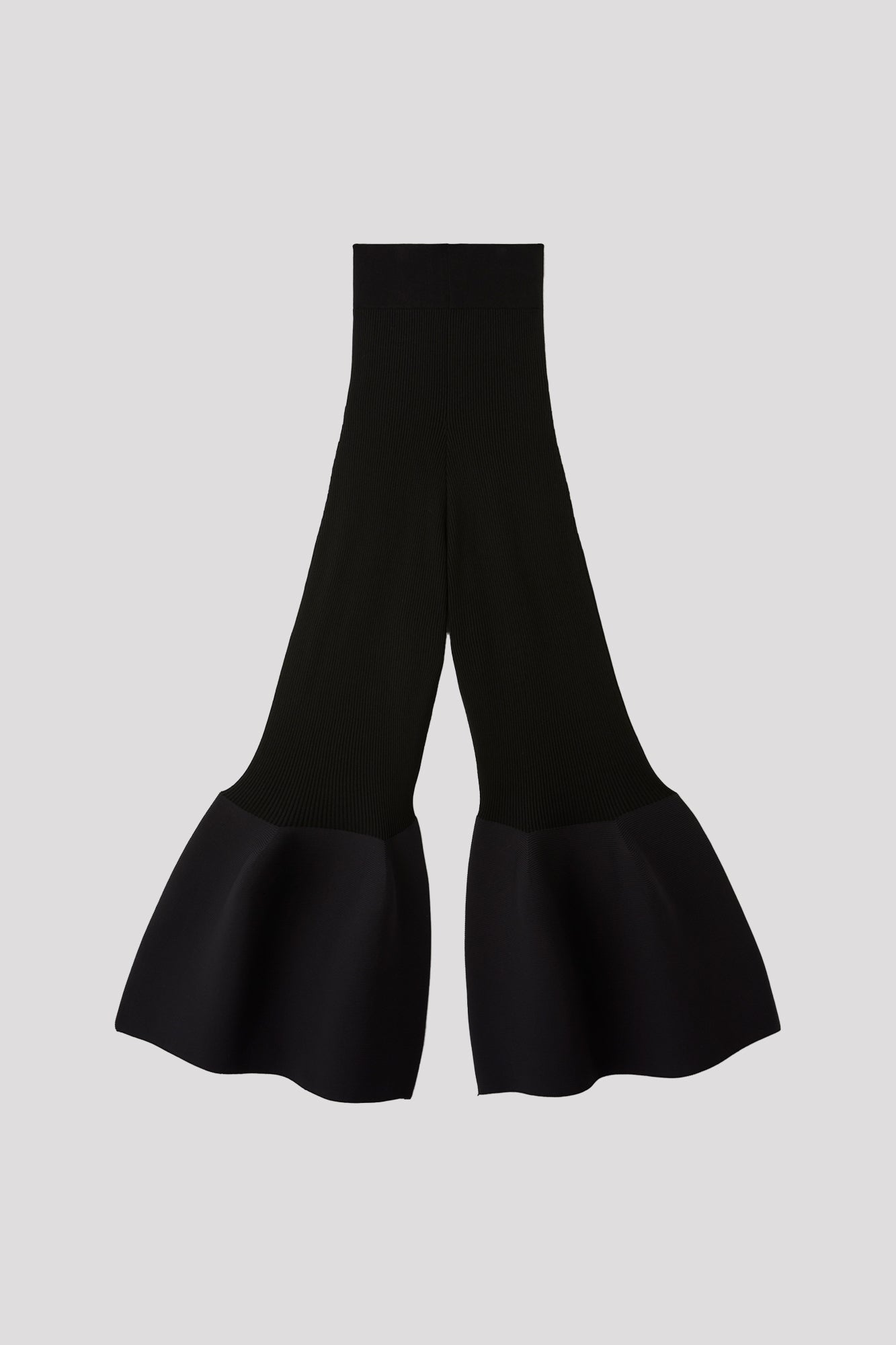 POTTERY BS HIGHWAIST BELL BOTTOM PANTS - BLACK