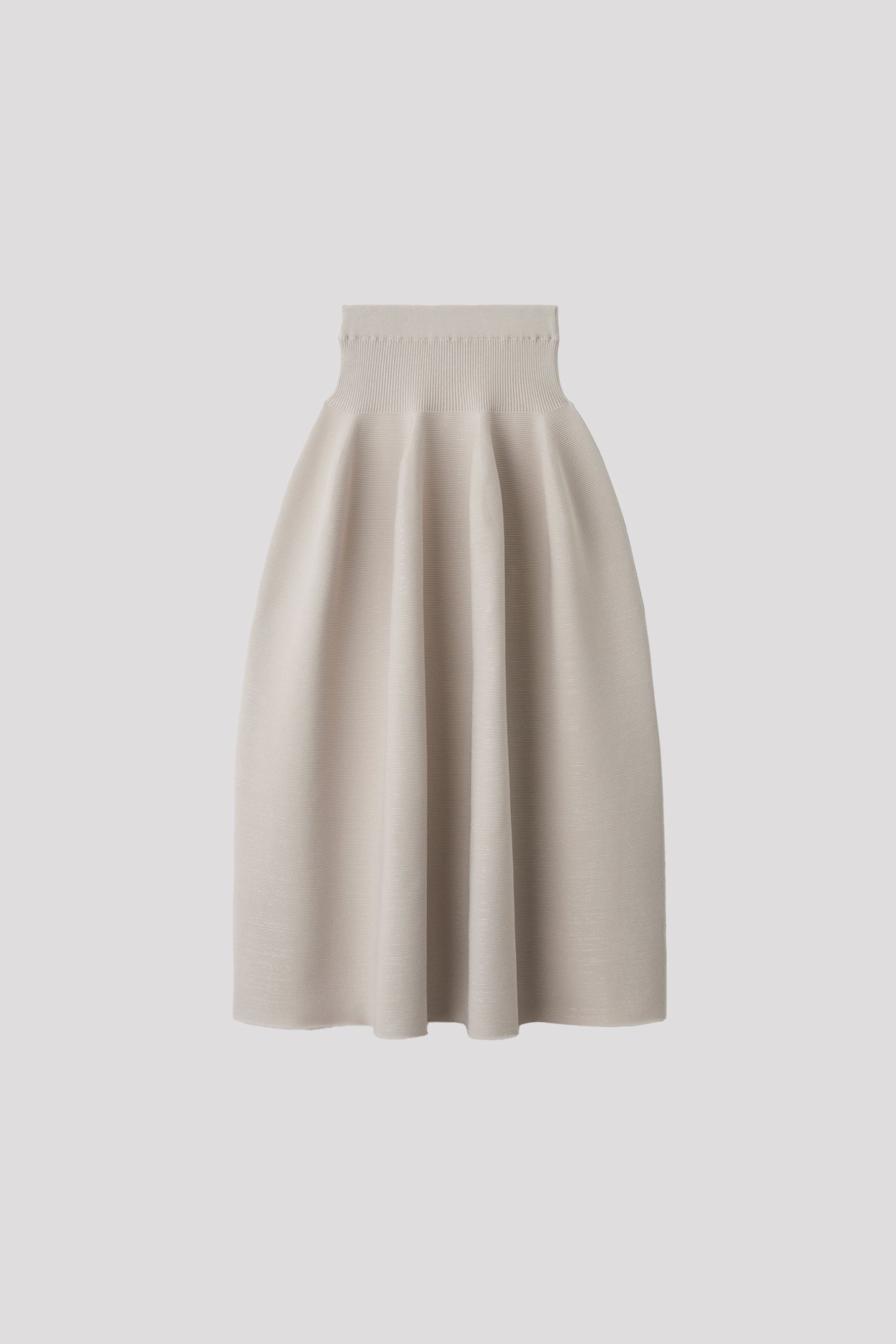 POTTERY GLITTER SKIRT - LIGHT BEIGE-SILVER