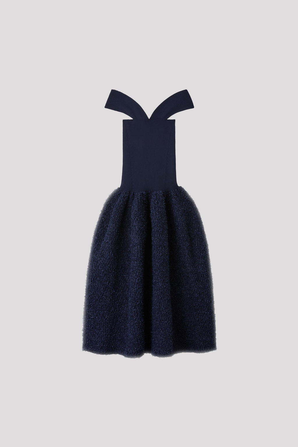 POTTERY REEF HS OFF SHOULDER SWEETHEART DRESS - NAVY