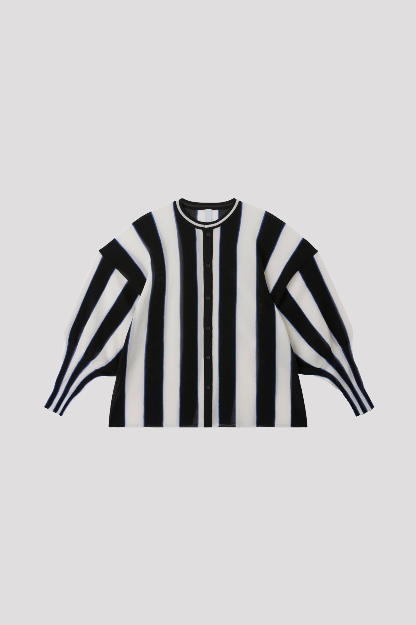 CASCADES STAND COLLAR LONG SLEEVE SHIRT - WHITE MULTI 5