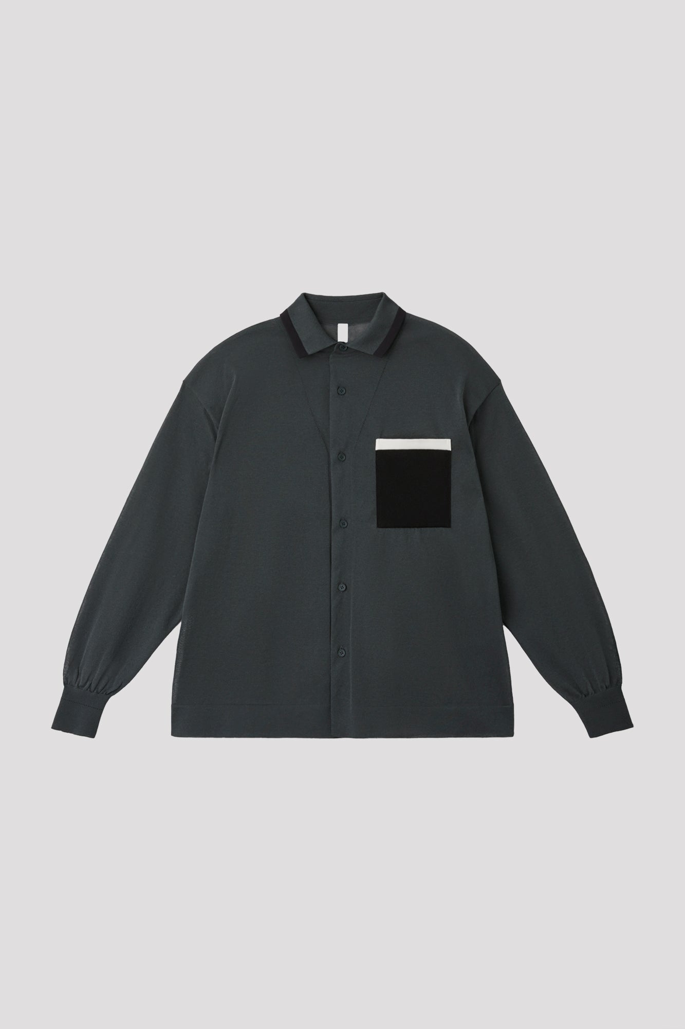 TC HIGH GAUGE LONG SLEEVE SHIRT - SHADOW GRAY MULTI