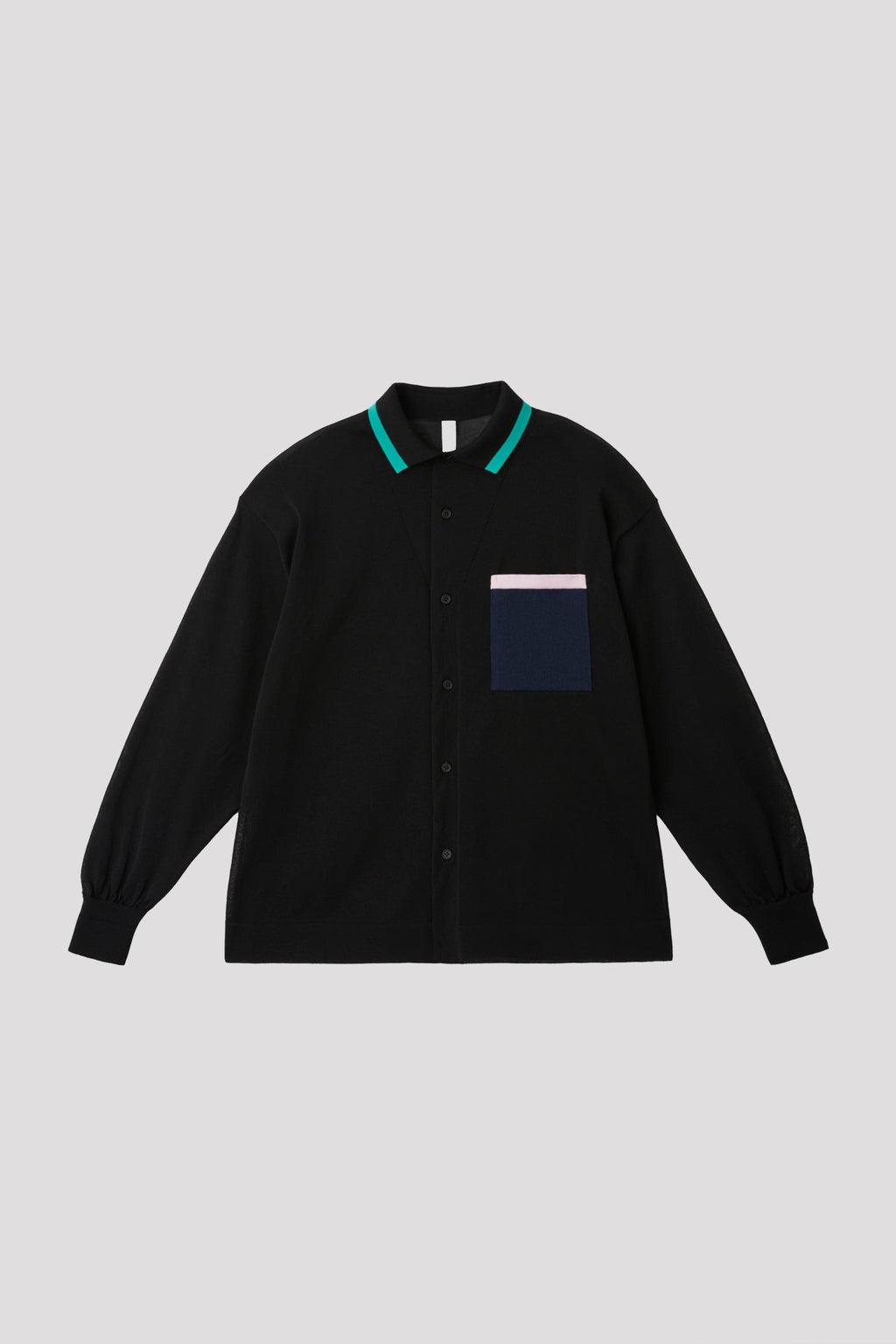 TC HIGH GAUGE LONG SLEEVE SHIRT - BLACK MULTI