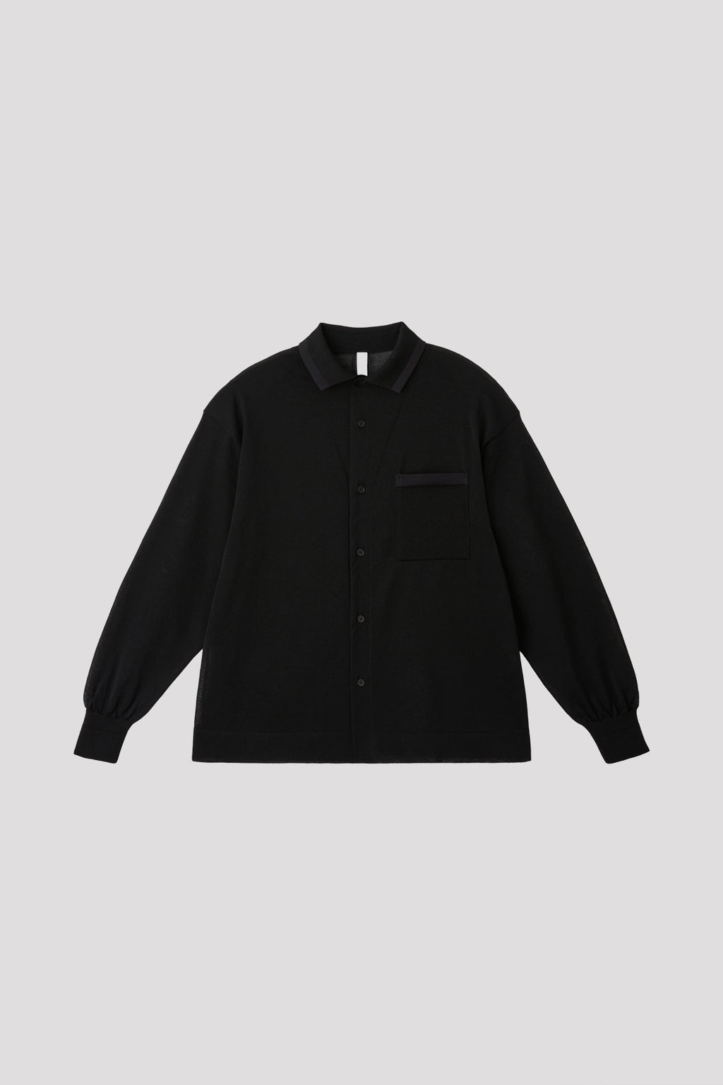 TC HIGH GAUGE LONG SLEEVE SHIRT - BLACK