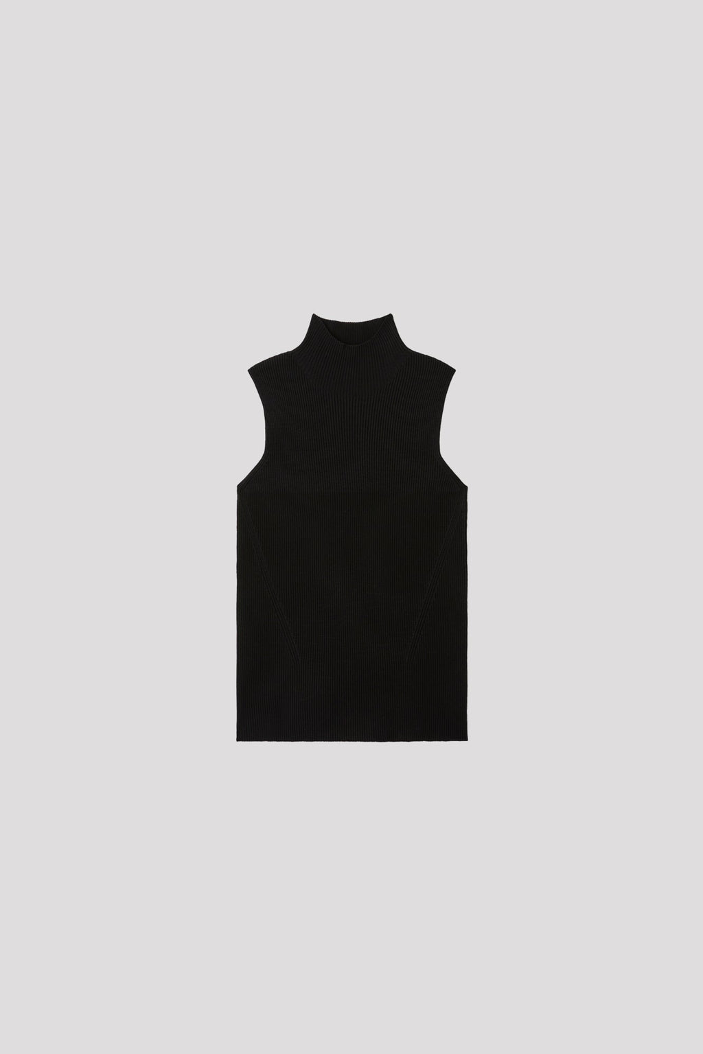 PORTRAIT SLEEVELESS TOP - BLACK