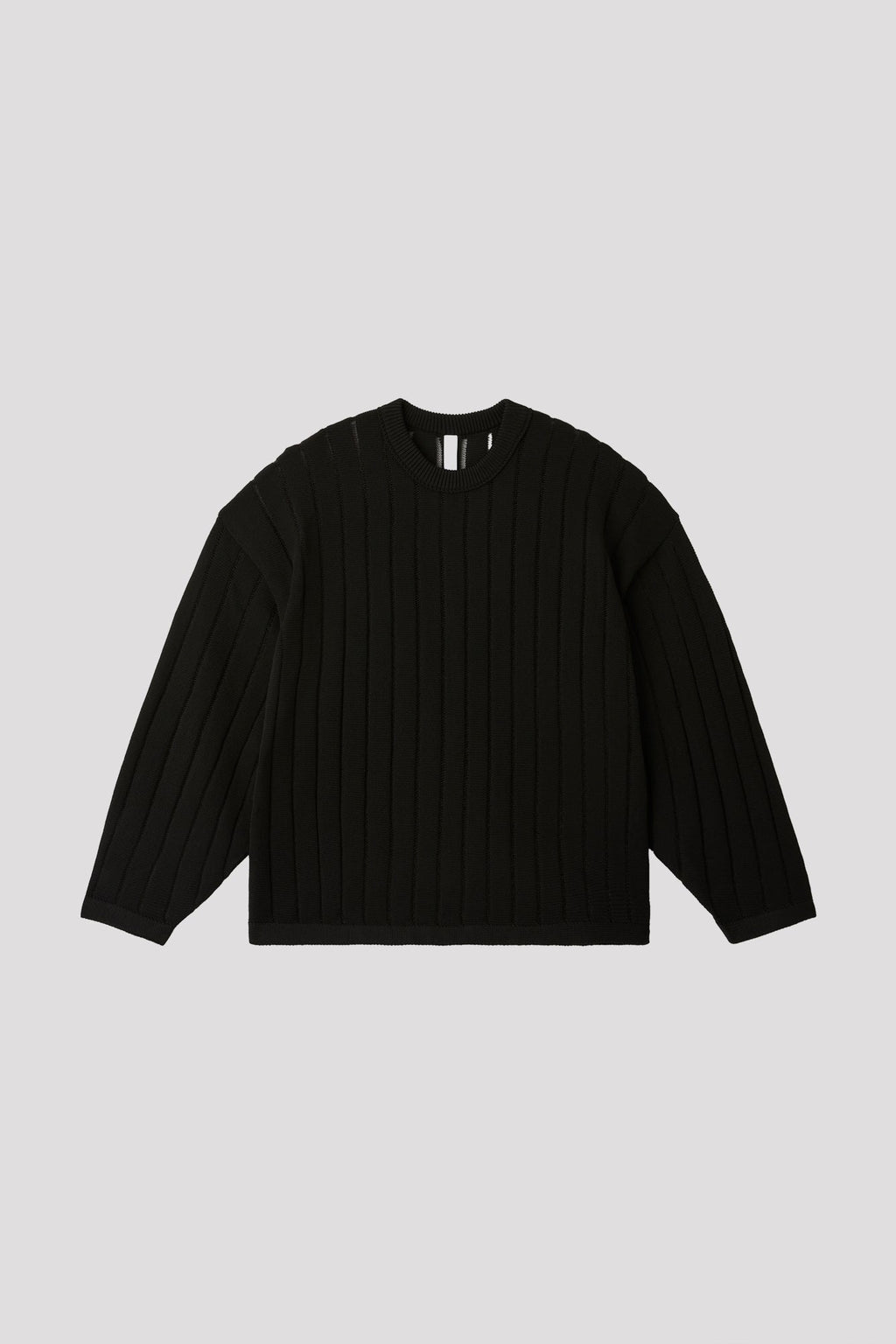 LOUVER METAL PULLOVER - BLACK-BLACK