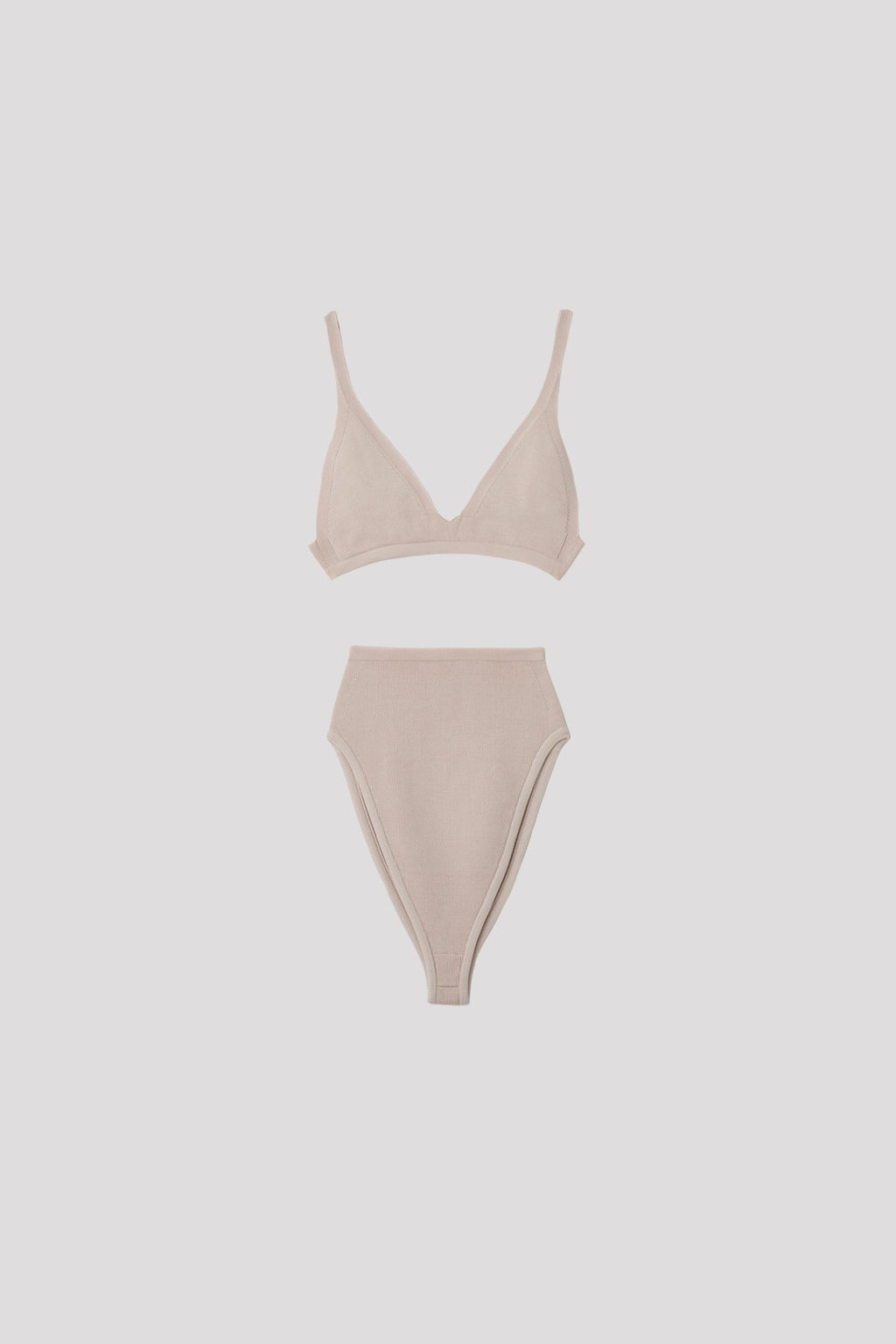 RIB TWO PIECE INNER - LIGHT BEIGE