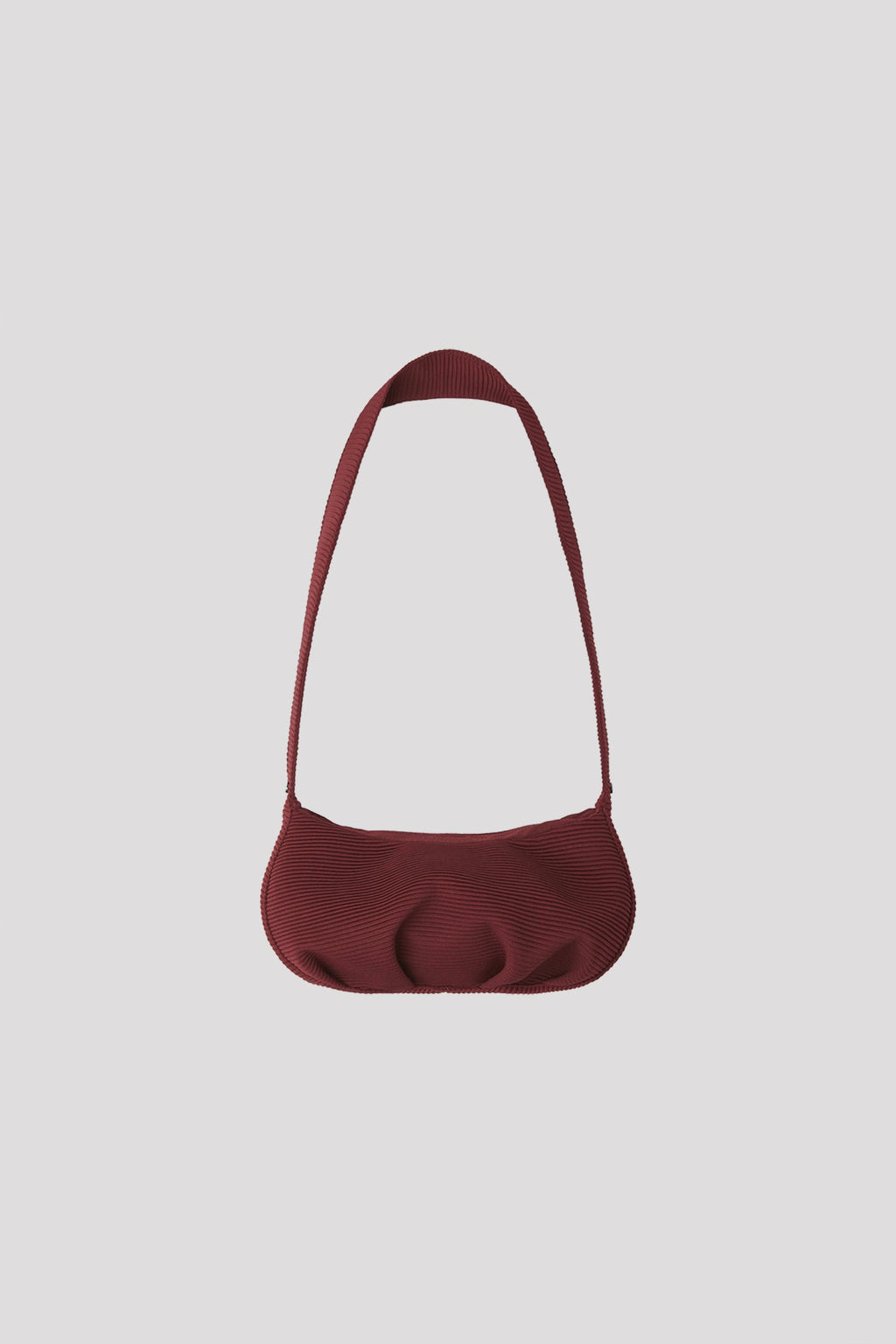 DOUGY TUCK CROSSBODY BAG - MAROON RED