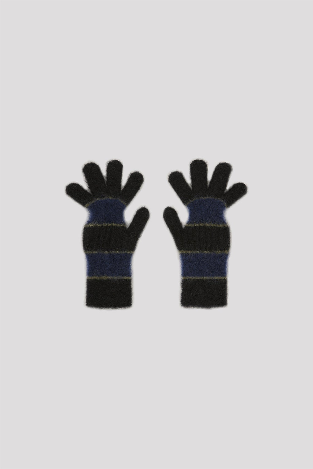 MOHAIR GLOVES - BLACK MULTI 9