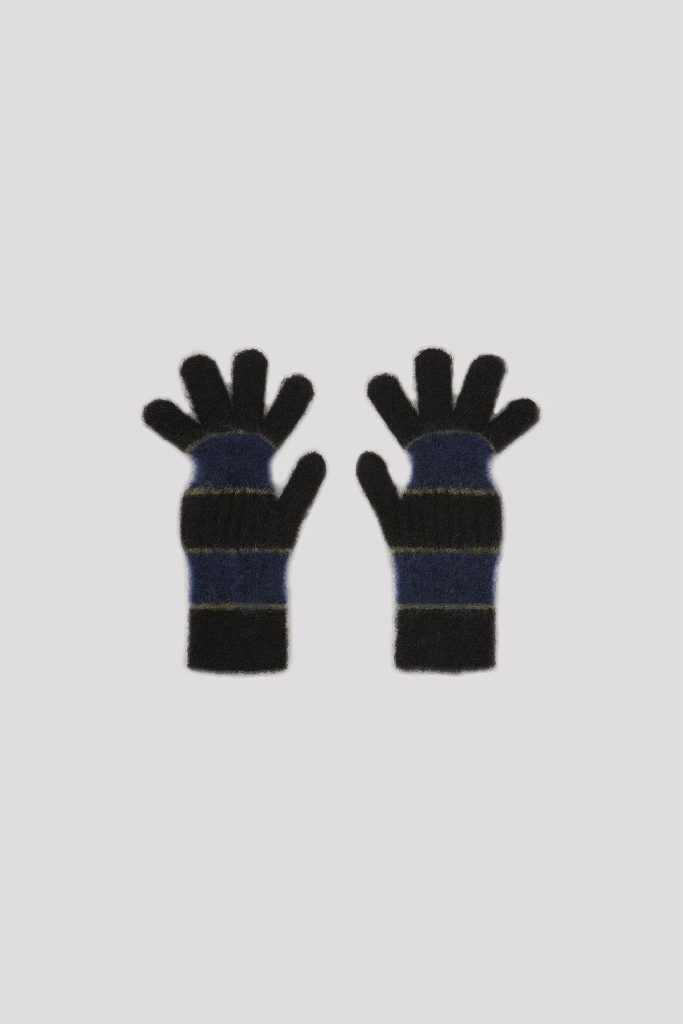 MOHAIR GLOVES - BLACK MULTI 9