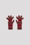MOHAIR GLOVES - BLUSH RED MULTI