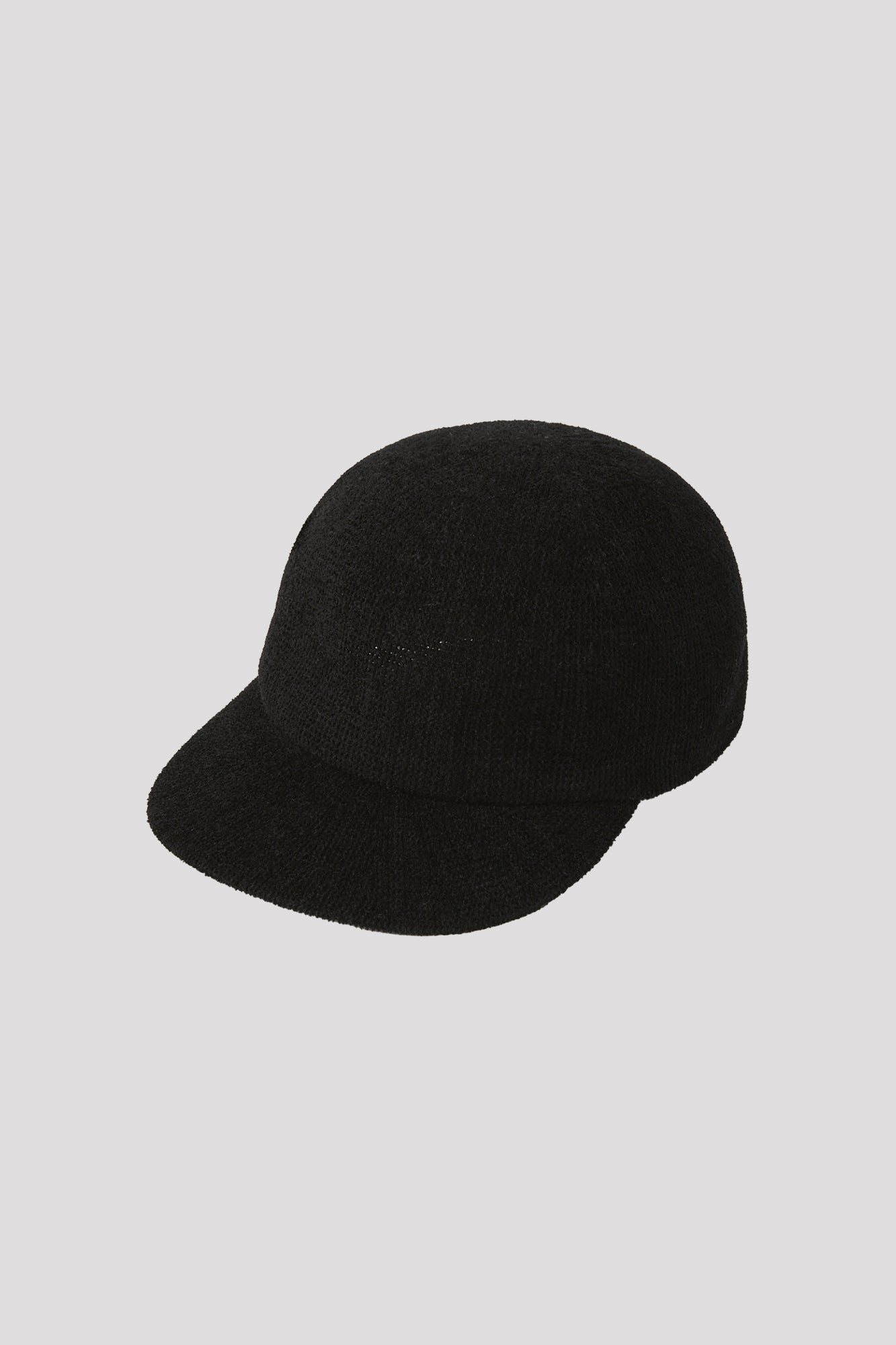 VELVET BASEBALL CAP - BLACK