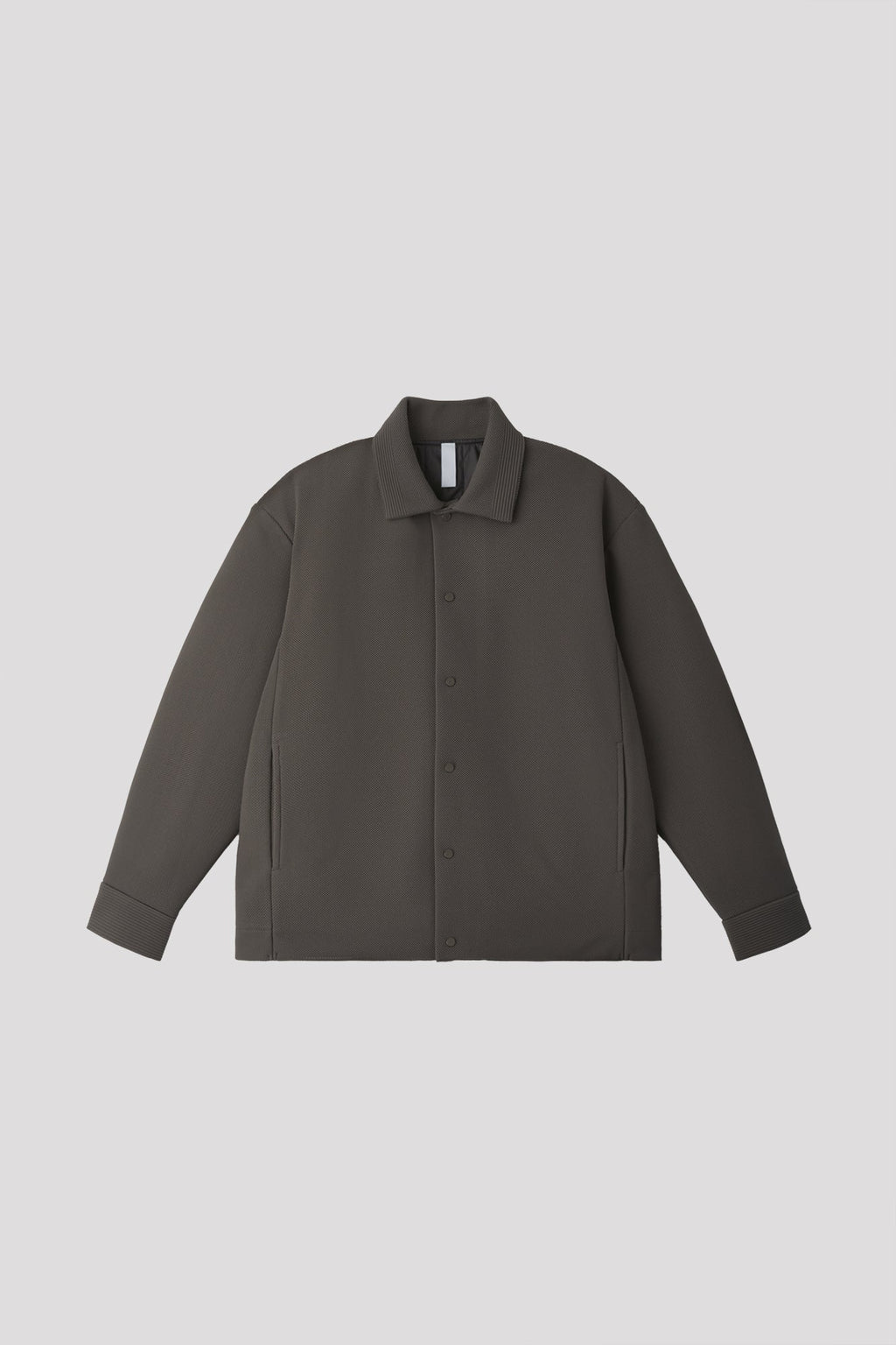 MESH STAND FALL COLLAR JACKET - IRON GRAY