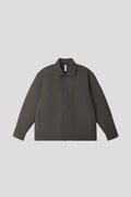 MESH STAND FALL COLLAR JACKET - IRON GRAY