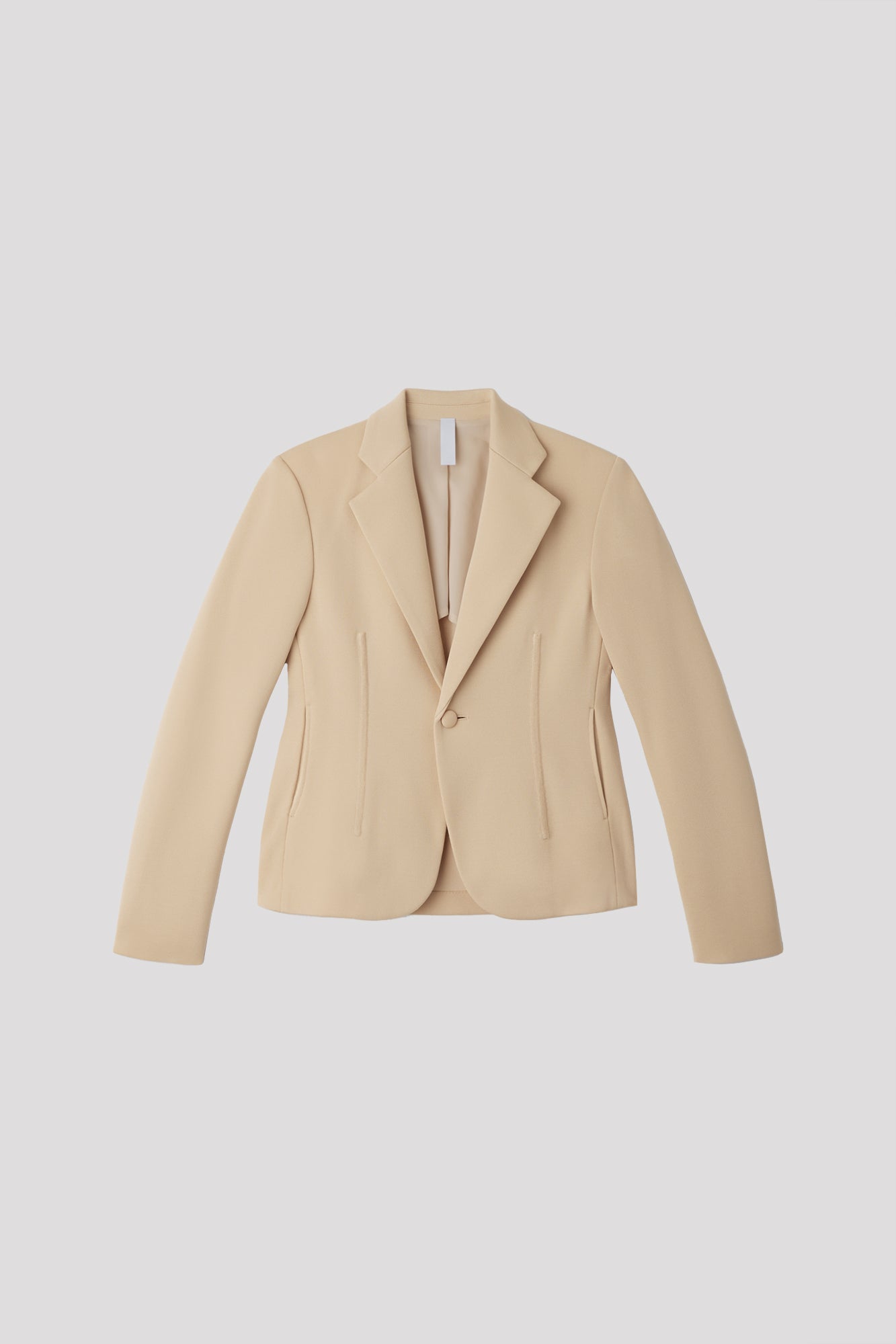 AC MILAN RIB TAILORED JACKET - BISQUE BEIGE