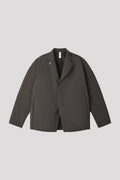 MESH ZIP TAILORED JACKET - IRON GRAY