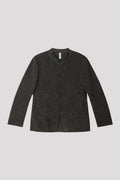 MILAN RIB VELVET STAND-UP COLLAR JACKET - IRON GRAY