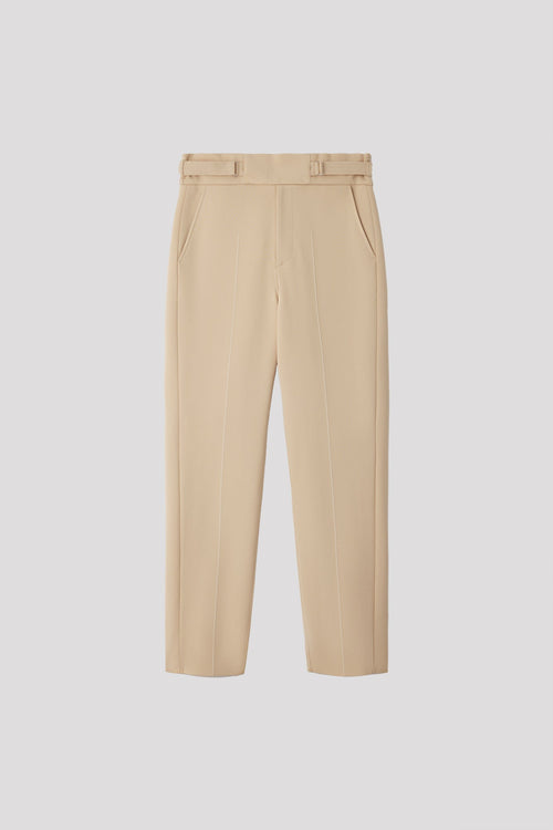 AC MILAN RIB TAPERED PANTS - BISQUE BEIGE