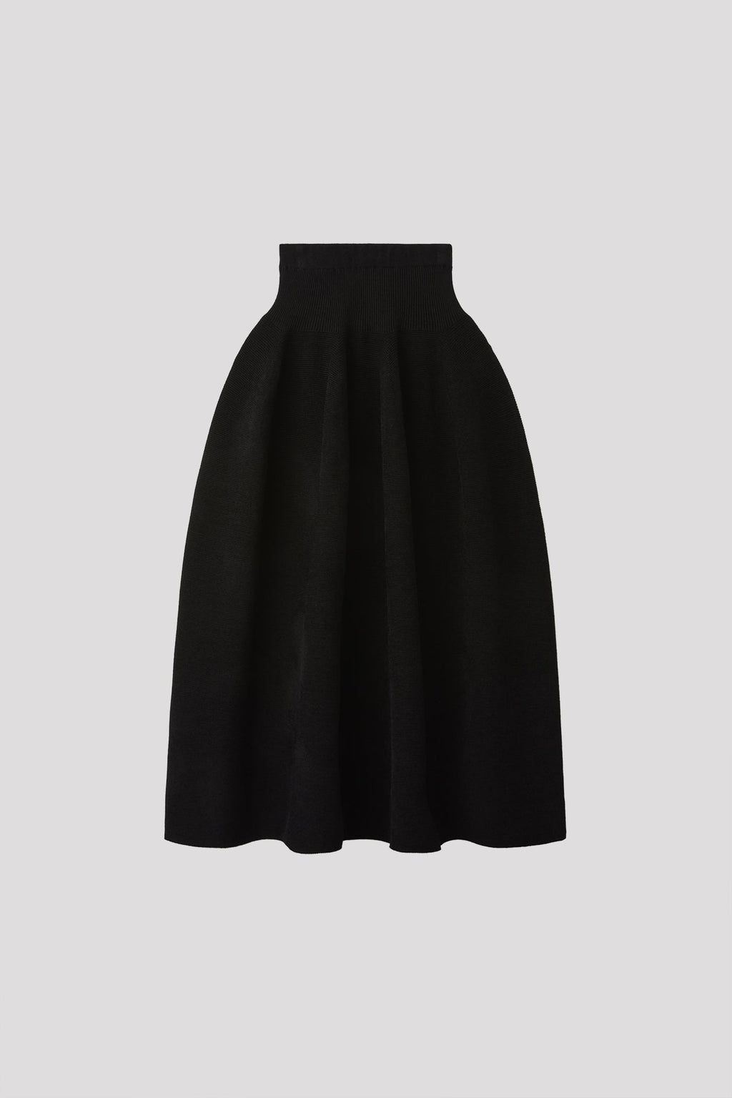 POTTERY VELVET SKIRT - BLACK