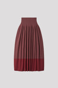 RIVULET SKIRT - BLUSH RED-MAROON RED