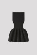 FLUTED GLITTER MERMAID SKIRT - BLACK-MULTI