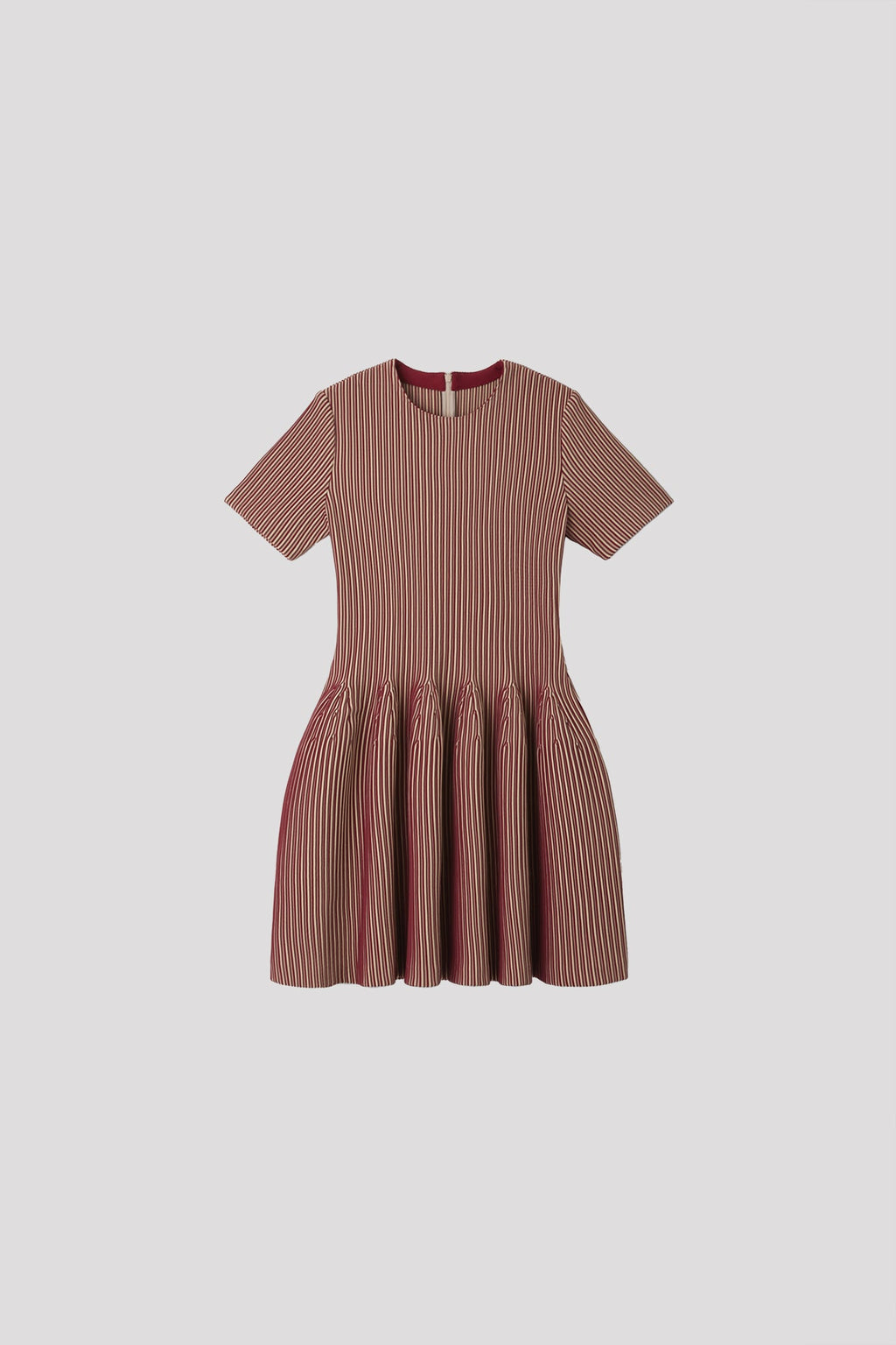 HYPHA SHORT SLEEVE MINI DRESS - PINK BEIGE MULTI