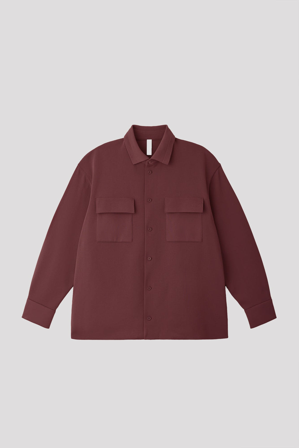 SOFT MILAN RIB SHIRT - BLUSH RED