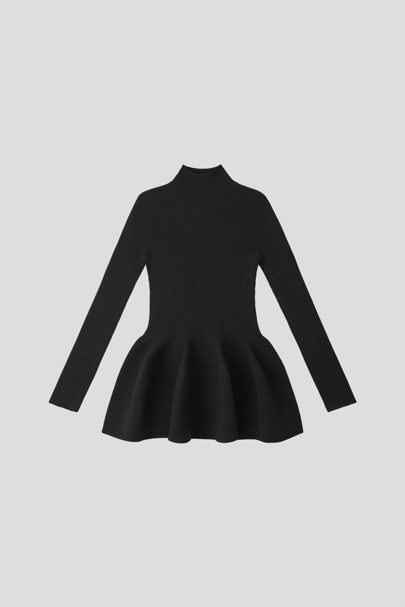 POTTERY GLITTER MOCKNECK TOP - BLACK-BLACK