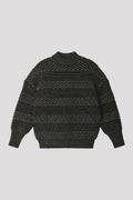 LOW GAUGE GLITTER PULLOVER - BLACK-MULTI