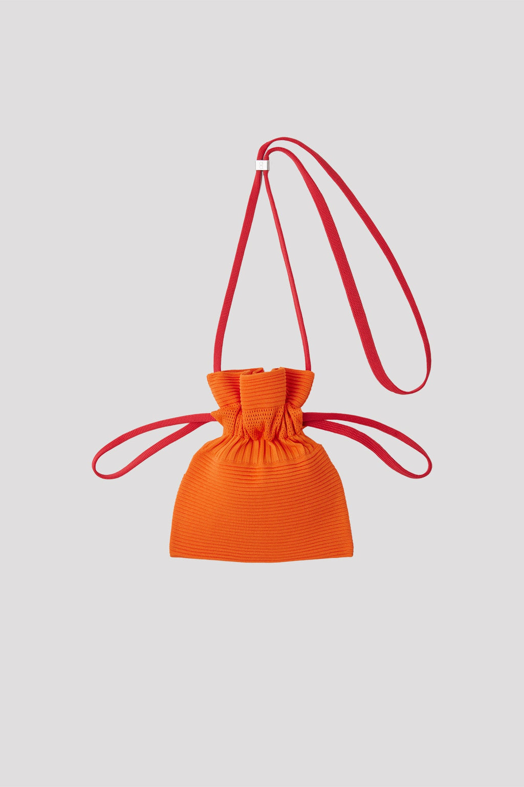 STRATA DRAWSTRING MINI BAG - ORANGE-RED
