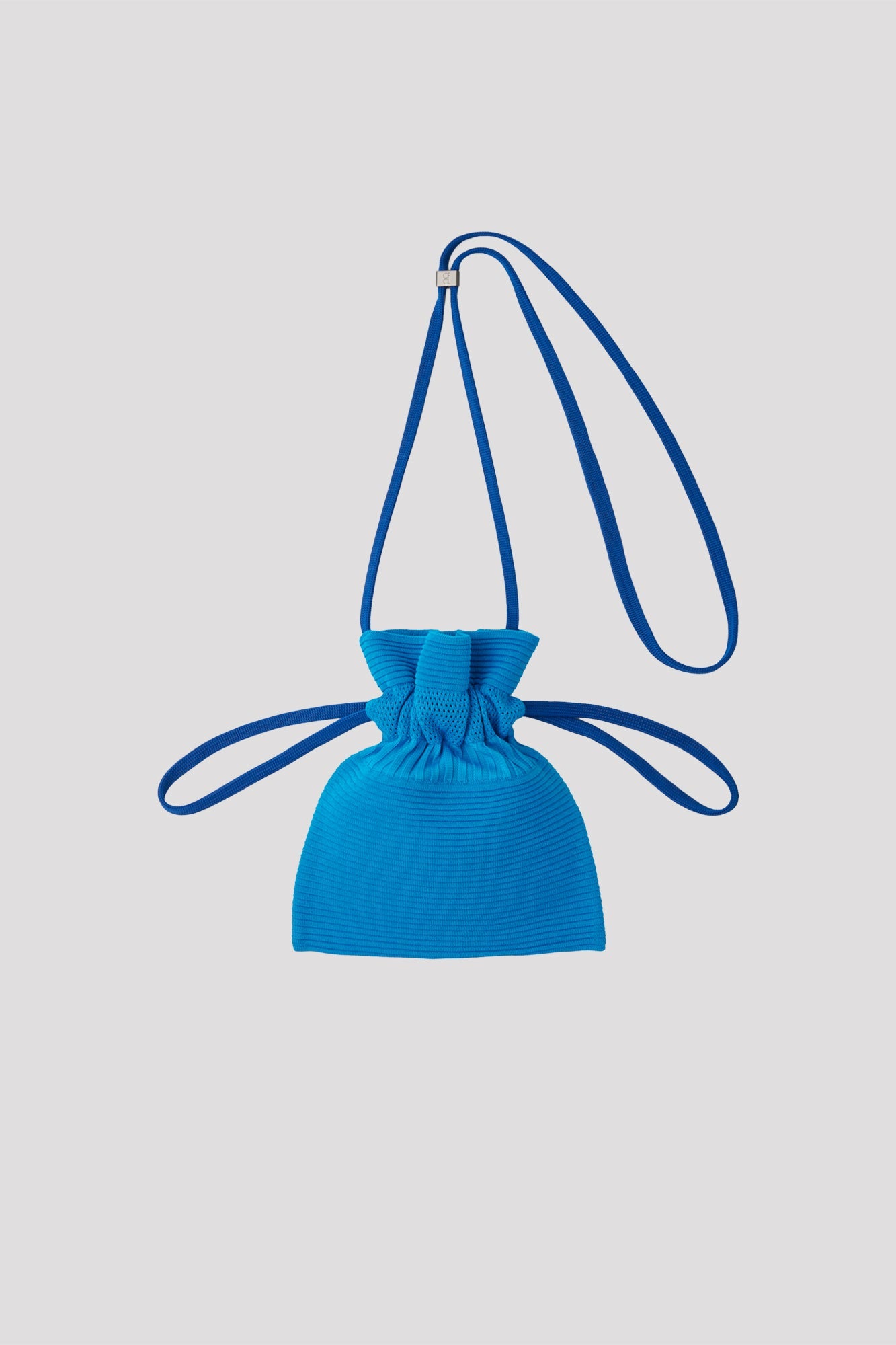 STRATA DRAWSTRING MINI BAG - CYAN-BLUE