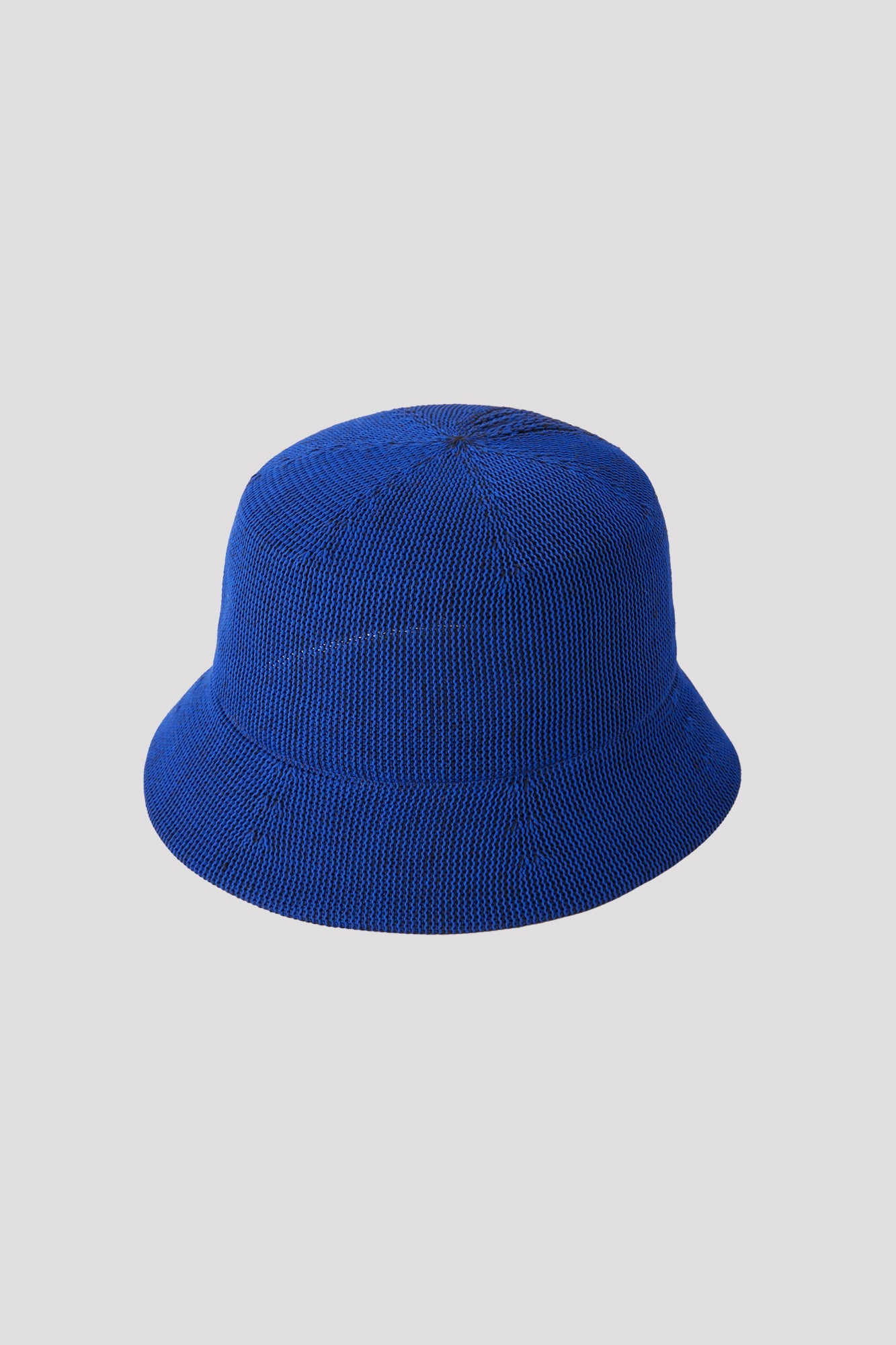MESH KNIT BUCKET HAT - BLUE