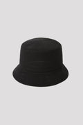 MESH KNIT BUCKET HAT - BLACK