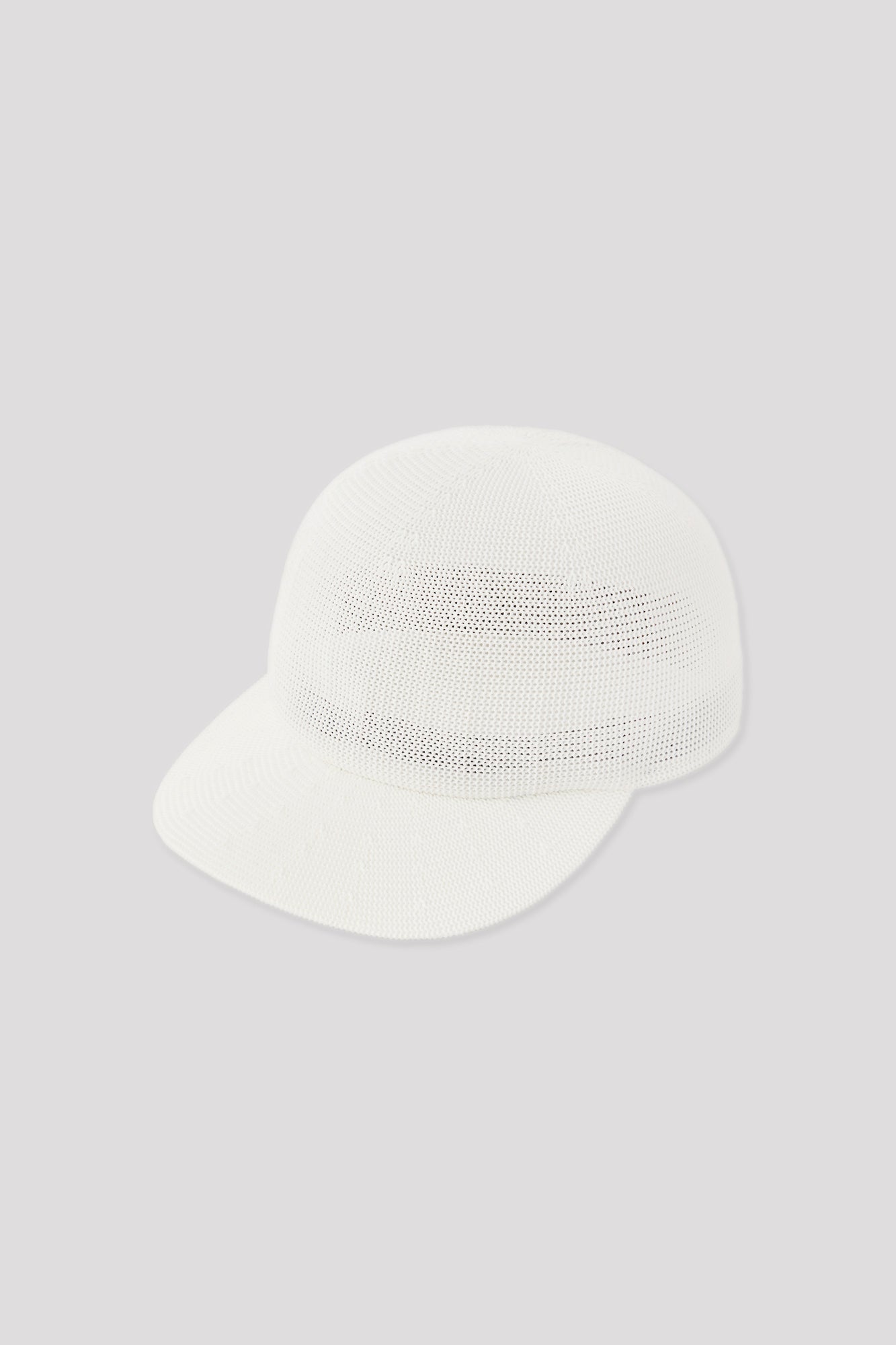 MESH KNIT BASEBALL CAP - WHITE