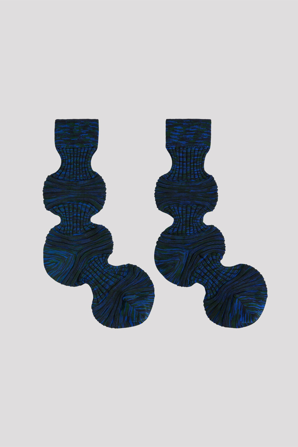 GARTER RIB KNIKAT SOCKS - BLUE MULTI 5