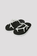 LINE SHARK SOLE SANDAL - WHITE-BLACK