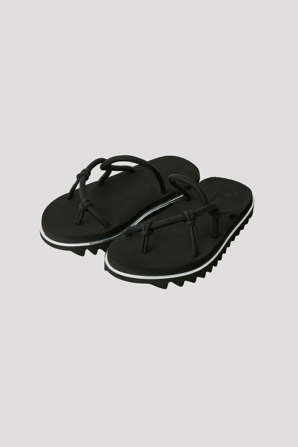LINE SHARK SOLE SANDAL - BLACK-BLACK