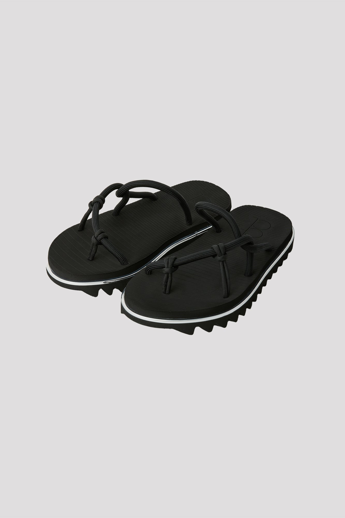 LINE SHARK SOLE SANDAL - BLACK-BLACK